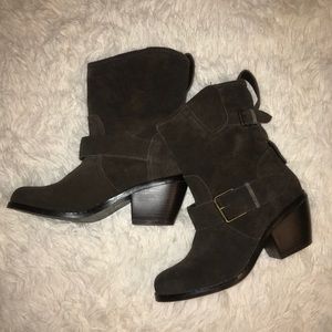 Dolce Vita Western Brown Suede Heeled Boots